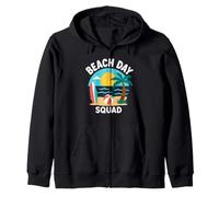 Summer Ocean Vacation Funny Beach Day Squad Felpa con Cappuccio