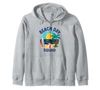 Summer Ocean Vacation Funny Beach Day Squad Felpa con Cappuccio
