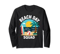 Summer Ocean Vacation Funny Beach Day Squad Maglia a Manica