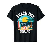 Summer Ocean Vacation Funny Beach Day Squad Maglietta