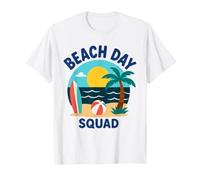 Summer Ocean Vacation Funny Beach Day Squad Maglietta
