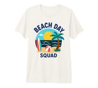 Summer Ocean Vacation Funny Beach Day Squad Maglietta Premium