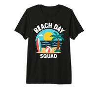 Summer Ocean Vacation Funny Beach Day Squad Maglietta Premium