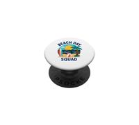Summer Ocean Vacation Funny Beach Day Squad PopSockets PopGrip Adesivo