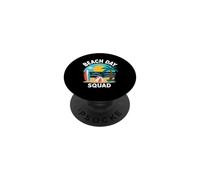 Summer Ocean Vacation Funny Beach Day Squad PopSockets PopGrip Adesivo