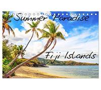 Summer Paradise Fiji (Tischkalender 2026 DIN A5 quer), CALVENDO Monatskalender: Ein paradiesischer Traum für jeden mit oder ohne Fernweh - die Yasawa Islands von Fiji
