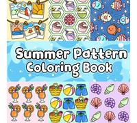 Summer Pattern Coloring Book for Adults and Teens: Easy and Relaxing Designs for Stress Relief and Mindful Coloring