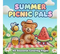 Summer Picnic Pals: 40 Seasonal Coloring Pages