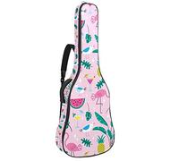 Summer Pink Flamingo Anguria Guitar Gig Bag Chitarra Zaino con Tracolla Regolabile Chitarra Custodia per Basso Basso Basso Classica Folk