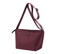 Summer Purse For Ladies Boho Fashion Nylon Fabric Zipper Adjustable Shoulder Strap Messenger Bag(Purple)