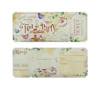 Summer -Ray 24 set da giardino Tea Party invito con busta titolare invito compleanno principessa tea party evento sociale invito