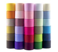 Summer-Ray 54,8 Metri di Nastro Grosgrain - 25mm di Larghezza - 30 Colori, 1,83 Metri per Colore - Poliestere, Lavabile & Inalterabile - Perfetto per Artigianato & Cucito