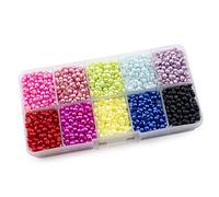 Summer-Ray.com 4mm Assorted Color Flat Back Pearl In Storage Box Set 1 by Summer-Ray.com