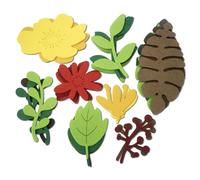 Summer-Ray - Sagome in feltro a forma di foglie e fiori, 26 pezzi, assortite, per artigianato, scrapbooking, decorazioni fai da te, bacheche e progetti per bambini