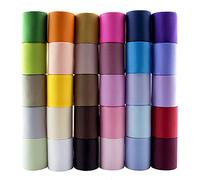 Summer-Ray Set di 60 Yards di Nastro Grosgrain - 1,5" (38mm) - 30 Colori, 2 Yards per Colore - Poliestere, Lavabile & Inalterabile - Perfetto per Artigianato & Cucito