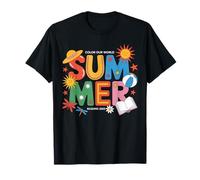 Summer Reading 2025 Colorful Learning for Kids and Students Maglietta