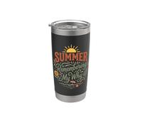 Summer Remembering My Why Funny Inspirational Citazione 2 Bicchiere termico in acciaio inox doppia parete