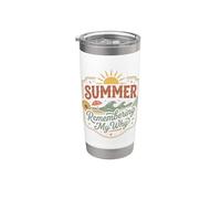 Summer Remembering My Why Funny Inspirational Citazione 3 Bicchiere termico in acciaio inox doppia parete