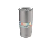Summer Remembering My Why Funny Inspirational Quote Vacation Bicchiere termico in acciaio inox doppia parete