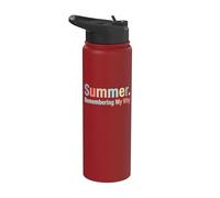 Summer Remembering My Why Funny Inspirational Quote Vacation Stainless Steel Insulated Water Bottle