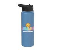 Summer Remembering My Why Funny Stainless Steel Insulated Water Bottle