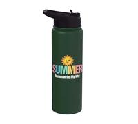 Summer Remembering My Why Funny Stainless Steel Insulated Water Bottle