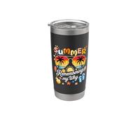 Summer Remembering My Why shirt Funny Summer Break Citazione Bicchiere termico in acciaio inox doppia parete