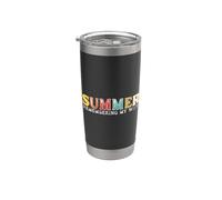 Summer Remembering My Why shirt Funny Summer Break Citazione Bicchiere termico in acciaio inox doppia parete