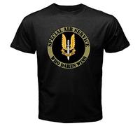 SUMMER RETREAT British SAS Special Air Service Army T-Shirt Short Sleeve Top Graphic Tee Printed T-Shirt for Men Black S
