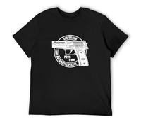 Summer Sauer Semi Automatic P226 Print Cool Hip Hop Tops Harajuku Streetwear Unisex 100% Cotton Short-Sleeve T-Shirts Black L