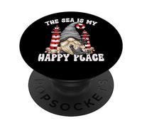 Summer Saying For Beach Trip Lighthouse And Anchor Gnome PopSockets PopGrip Adesivo