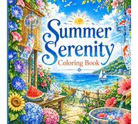 Summer Serenity Coloring Book: 70 Easy & Relaxing Japanese Summer Scenes | Single-Sided Pages for Stress Relief & Mindfulness