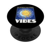 Summer Solstice Vibes Midsommar Festival Ruota Dell'anno PopSockets PopGrip Adesivo