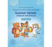Summer Splash: Dot-to-Dot Book for Kids Ages 4-8: Fun Connect the Dots Activity Book with Beach and Summer Puzzles for Kids