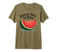 Summer State of Melon Anguria Fun Fruit Maglietta Premium
