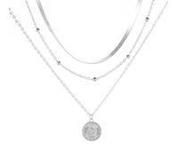 Summer Style Lotus Collane Gioielli Ragazza Argento Colore Collana in Lega di Boemia Catena Multistrato per Le Donne Practical And Attractive