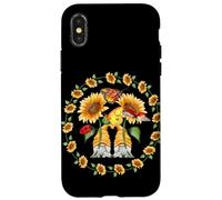 Summer Sunflower Gnomes With Ladybugs For Spring & Gardener Custodia per iPhone X/XS