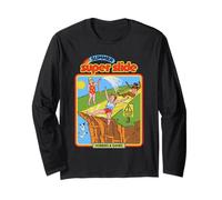 Summer Super Slide Sarcastic Retro Vintage Funny Adult Humor Maglia a Manica