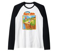 Summer Super Slide Sarcastic Retro Vintage Funny Adult Humor Maglia con Maniche Raglan