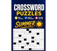 Summer Themed Medium Crossword Puzzle Book For Adults: Solve Your Way Through Beaches, Picnics, Camping, and More