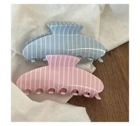 Summer Thin Stripe Acetic Acid Hair Claw | Preppy StyleShark Clip For Medium Long Gentle Daily Accessory