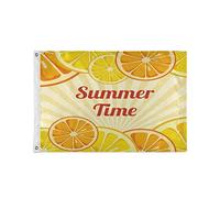 Summer Time Lemon Orange Bandiera Robuste Flag Colore Vivido Bandiere Per Casa Feste Decorazione 90X150Cm