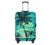 Summer Time Travel Coprivaligia Coprivaligia in Spandex, Borsa protettiva per valigia Summer Time Travel Stampa fronte-retro Adatta per bagagli da 18-32 pollici, Custodia per valigia per bambini e adu