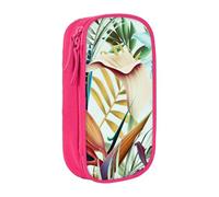 Summer Tropical Leaves Oxford Cloth Stationery Storage Bag - Astuccio con cerniera, ideale per i viaggi