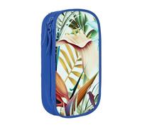 Summer Tropical Leaves Oxford Cloth Stationery Storage Bag - Astuccio con cerniera, ideale per i viaggi
