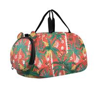 Summer Tropical Trees - Borsone da palestra per ragazzo, con scomparto per scarpe, leggero, per la notte, weekender, borsa da viaggio per pratica scolastica, sport, viaggi, alberi tropicali estivi