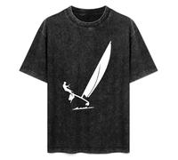 Summer Unisex T-Shirt Catamaran Hobie Cat Sailing Ocean Soft Pure Cotton T-Shirt Black M