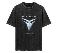 Summer Unisex T-Shirt Fear Factory Soft Pure Cotton T-Shirt Black 3XL