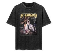 Summer Unisex T-Shirt H. P. Lovecraft's Re-Animator Soft Pure Cotton T-Shirt Black S