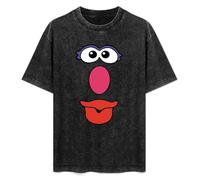 Summer Unisex T-Shirt Mrs. Potato Head Costume Soft Pure Cotton T-Shirt Black XL